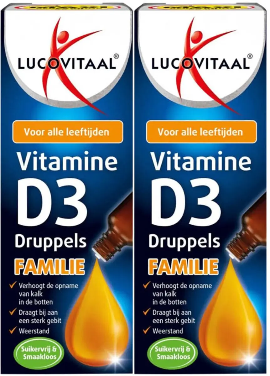 Lucovitaal Vitamine D3 Druppels Familie - 2x50ml