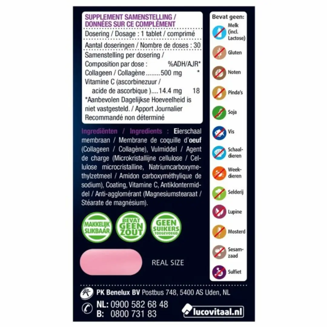 Lucovitaal Collageen Vega Super 60 tabletten - 2 Stuks