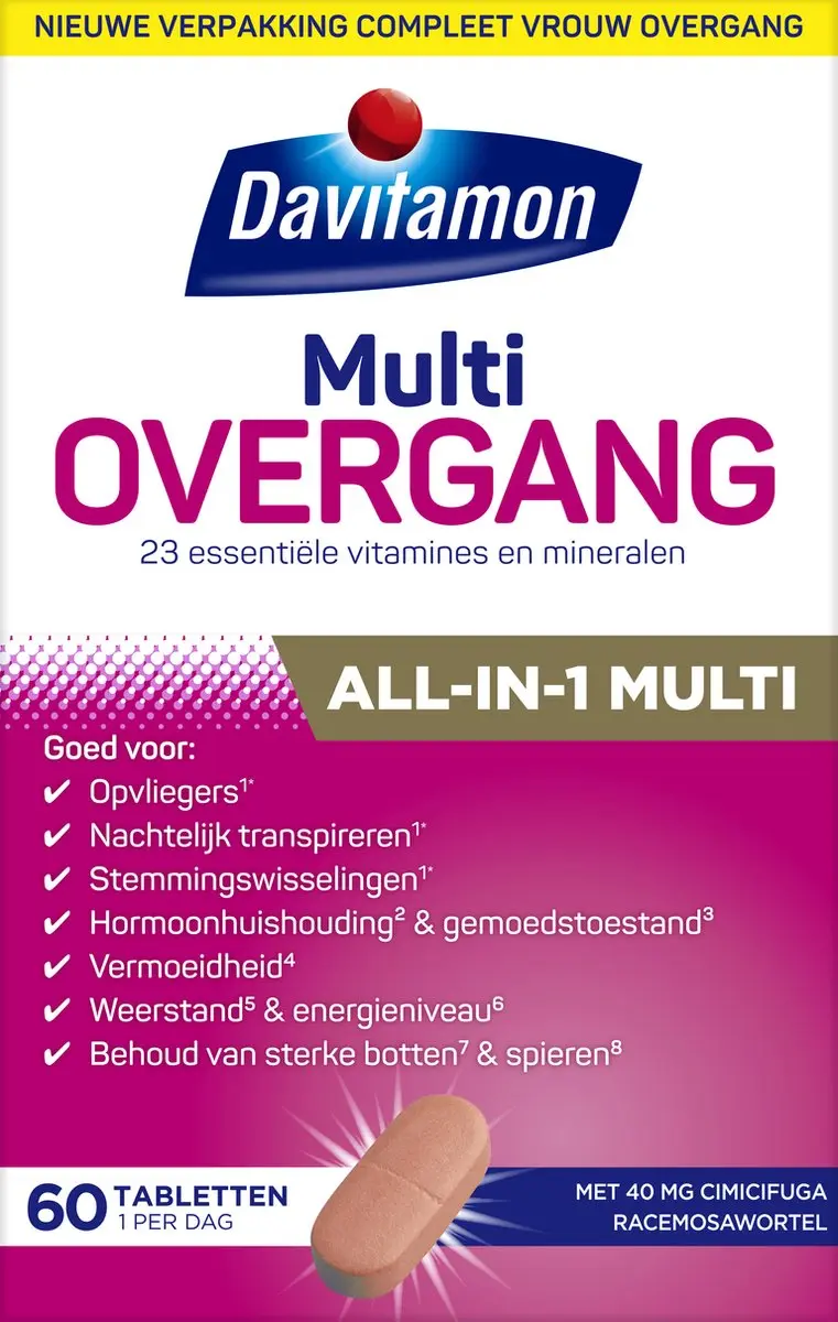 Davitamon Compleet Vrouw Overgang - 60 Stuks