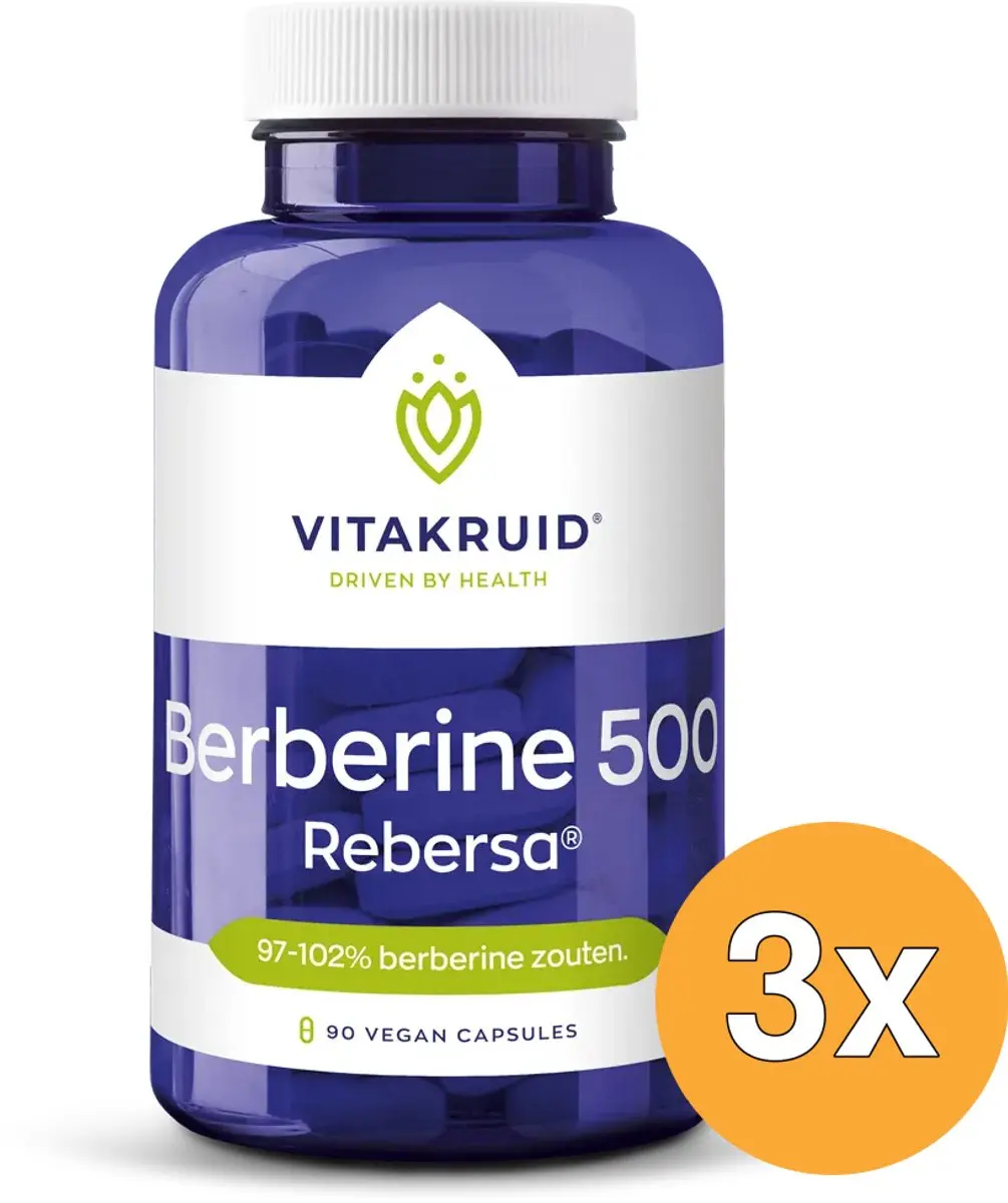 Vitakruid Berberine 500 Rebersa 90 Capsules