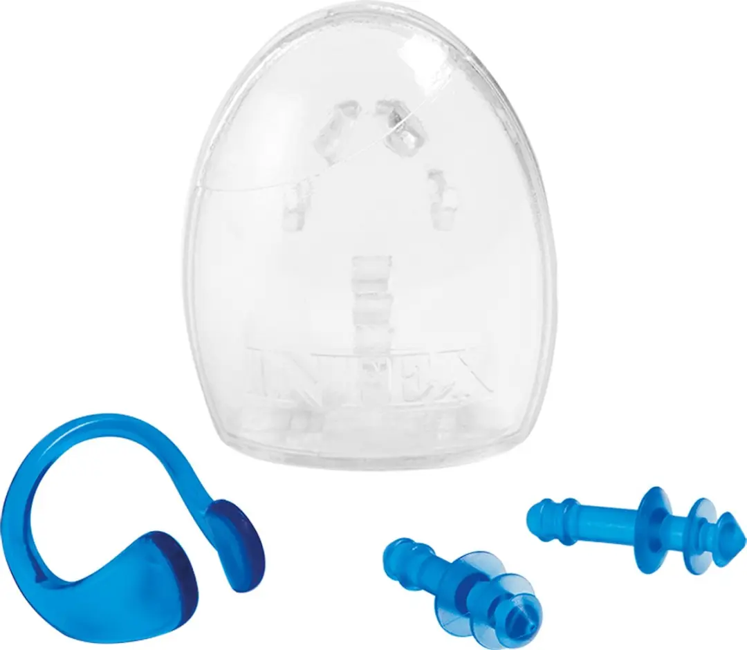 Intex Oordopjes met Neusclip - Blauw/Wit - 3 Stuks