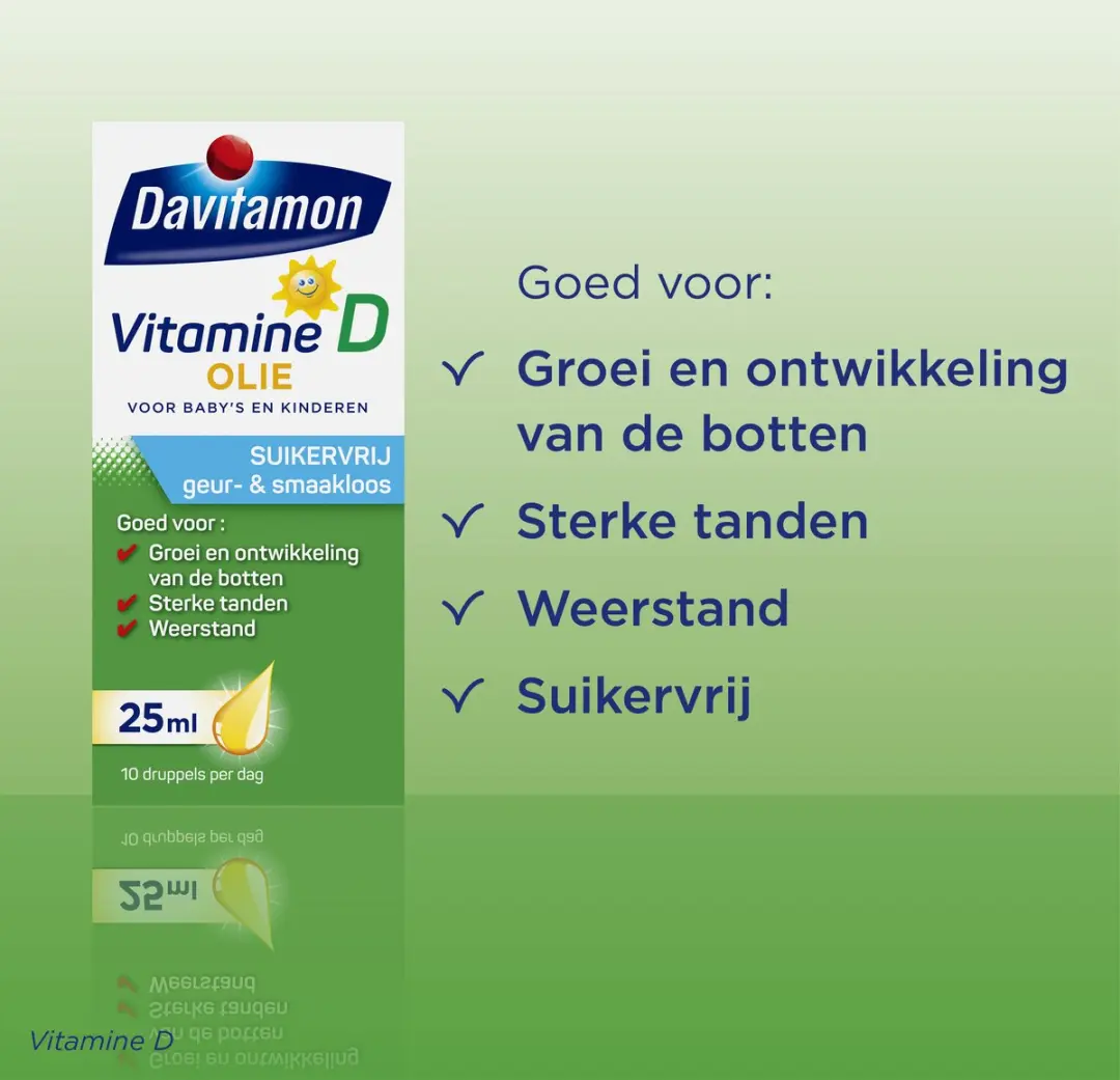 Davitamon Vitamine D3 Druppels 25ml - Suikervrij