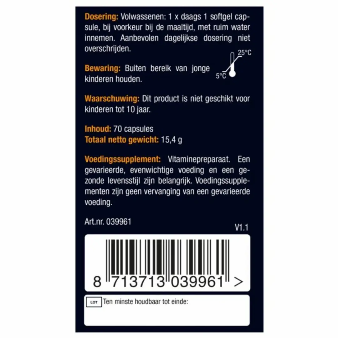 Lucovitaal Vitamine D3 Forte 75mcg - 240 Stuks