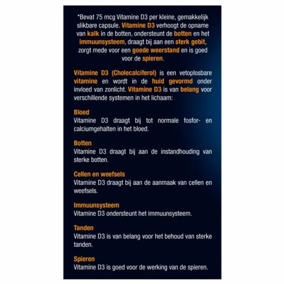 Lucovitaal Vitamine D3 Forte 75mcg - 240 Stuks