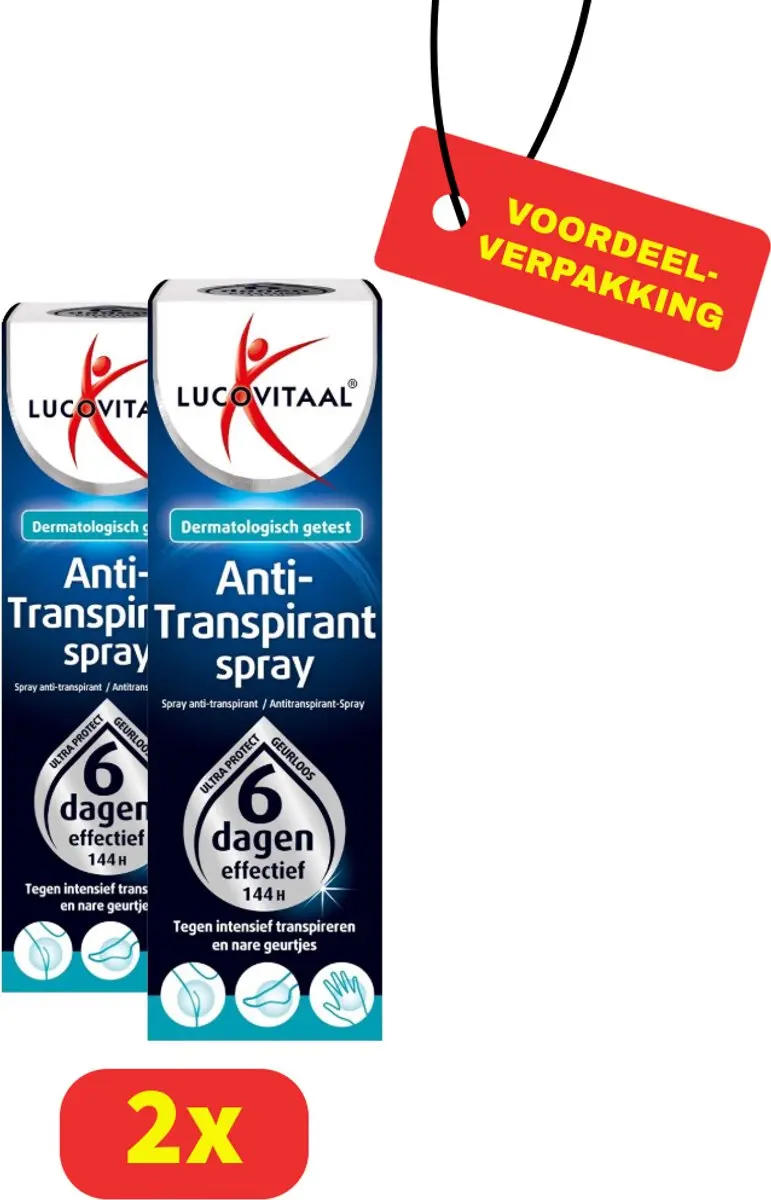 Lucovitaal Anti-Transpirant Spray 2x40ml
