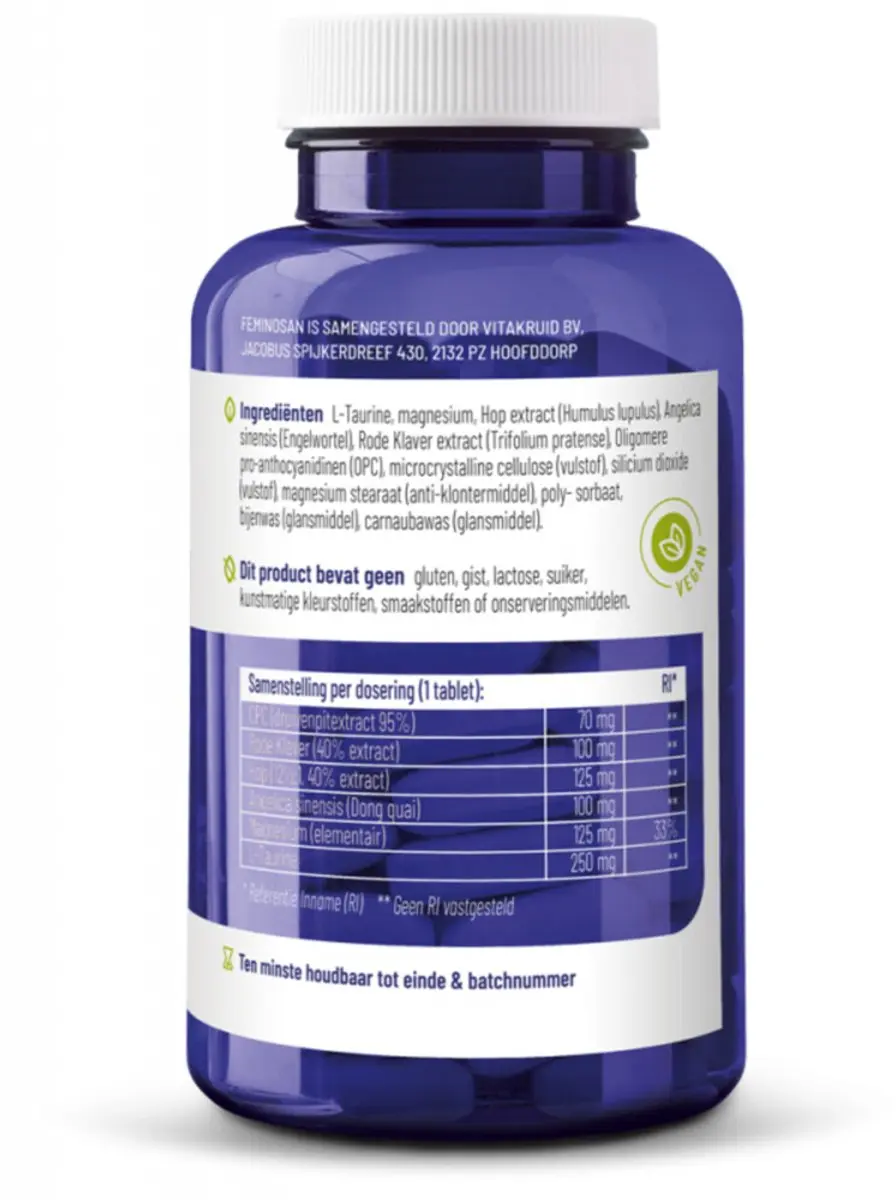 Vitakruid Feminosan 360 tabletten - 2x180 Stuks
