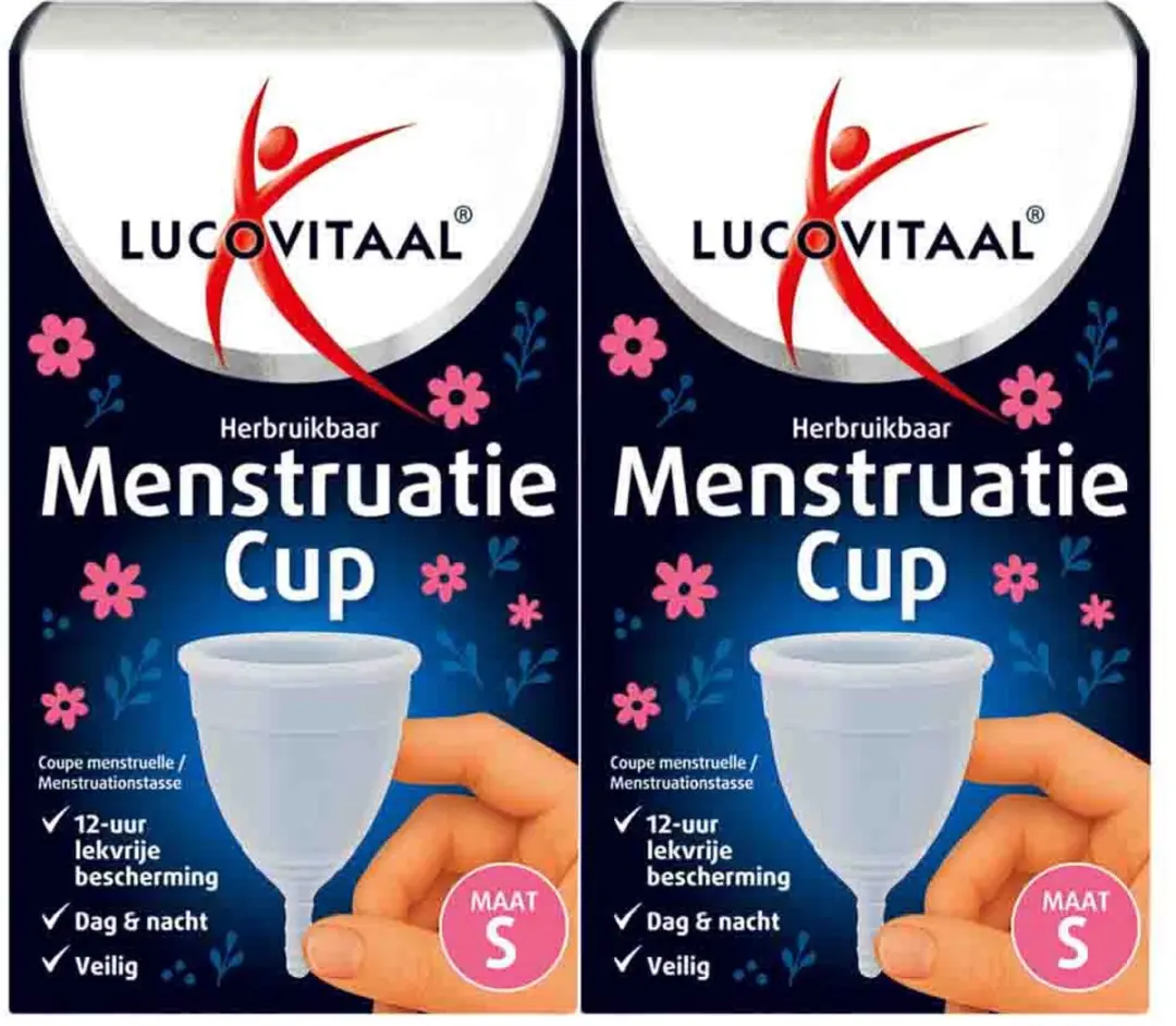 Lucovitaal Menstruatiecup Maat S - 2 Stuks