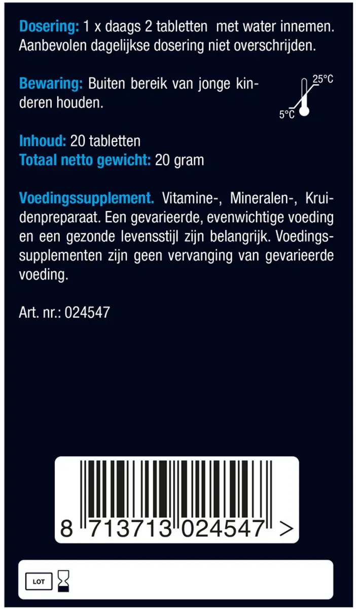 Lucovitaal Mentale Focus Pil 20 Stuks