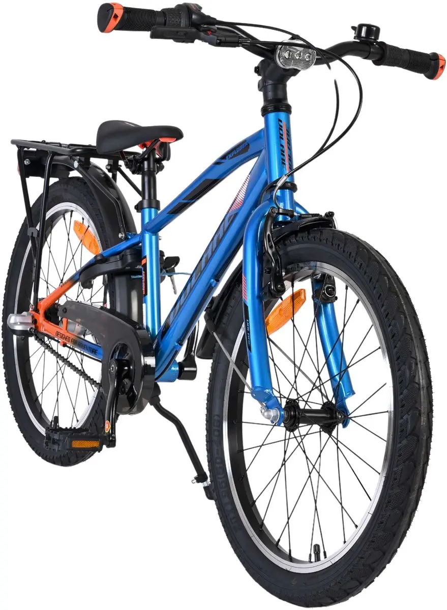 Volare Explorer Kinderfiets 20" - 3 Versnellingen - Blauw/Oranje