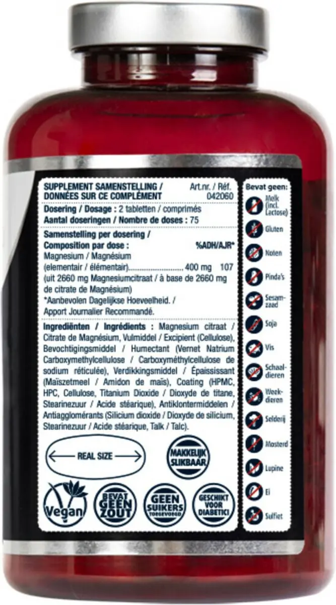 Lucovitaal Magnesium 400mg Citraat - 150 tabletten