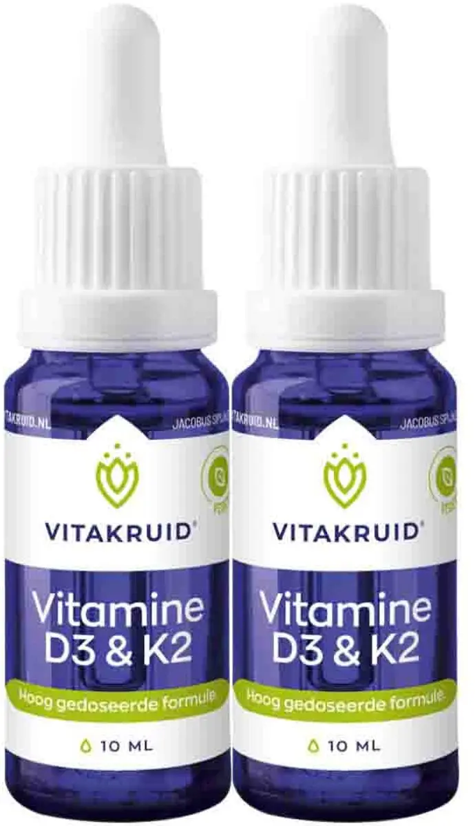 Vitakruid Vitamine D3 & K2 2x10ml
