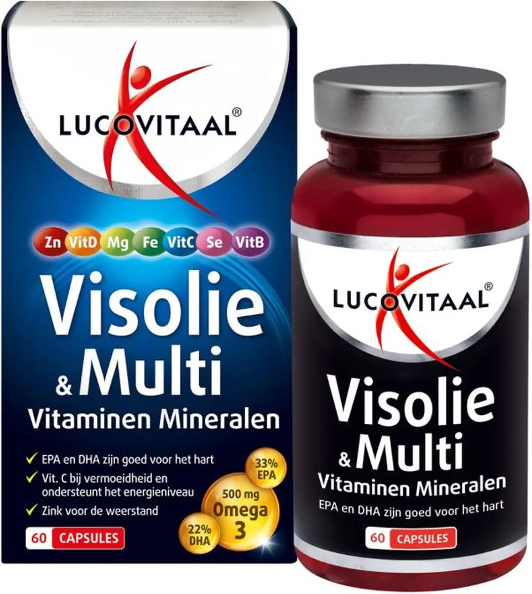 Lucovitaal Visolie & Multivitaminen 60 Capsules