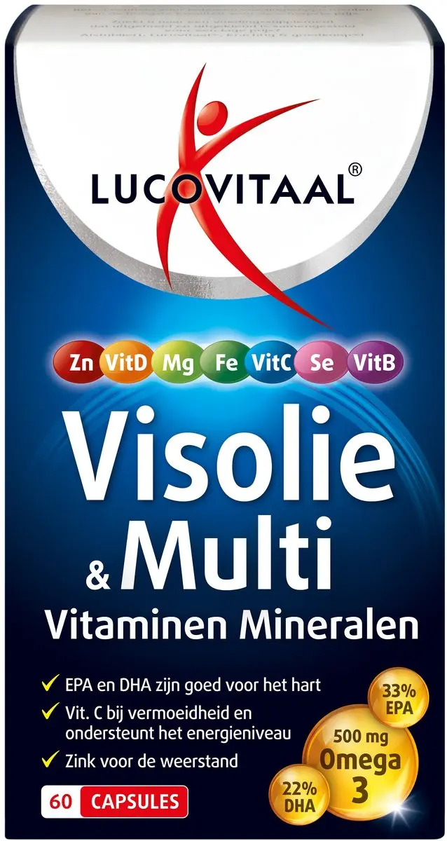 Lucovitaal Visolie & Multivitaminen 60 Capsules