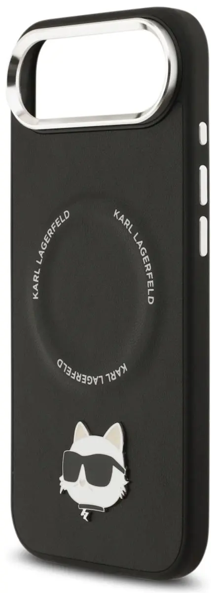 Karl Lagerfeld Choupette Speld iPhone 6/6s Hoesje - KLHMP15XKCHM - Zwart