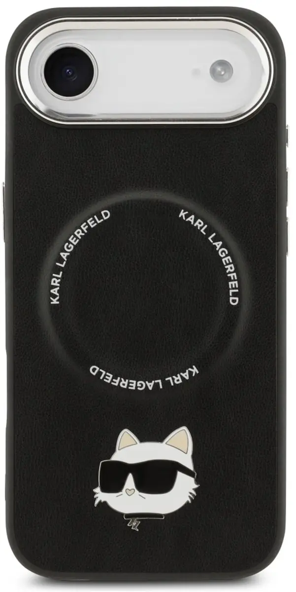 Karl Lagerfeld Choupette Speld iPhone 6/6s Hoesje - KLHMP15XKCHM - Zwart