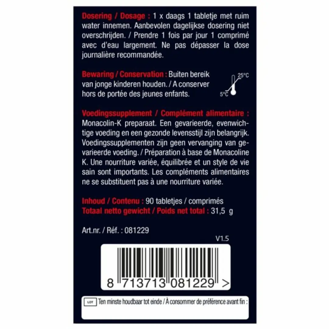 Lucovitaal Rode Gist Rijst 180g - 2x90 Tabletten
