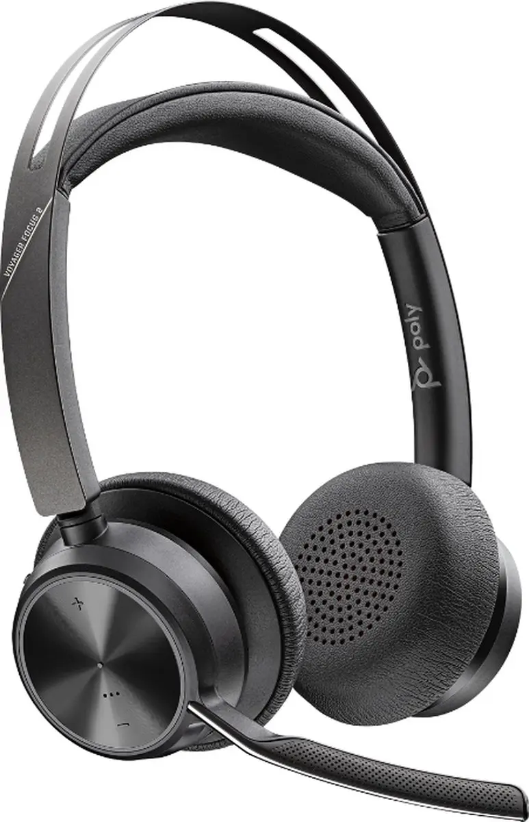 Poly Voyager Focus 2 UC 214432-01 Headset - Zwart