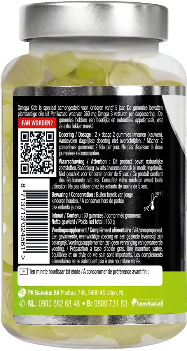 Lucovitaal Omega 3 Kids Gummies - 120 Stuks