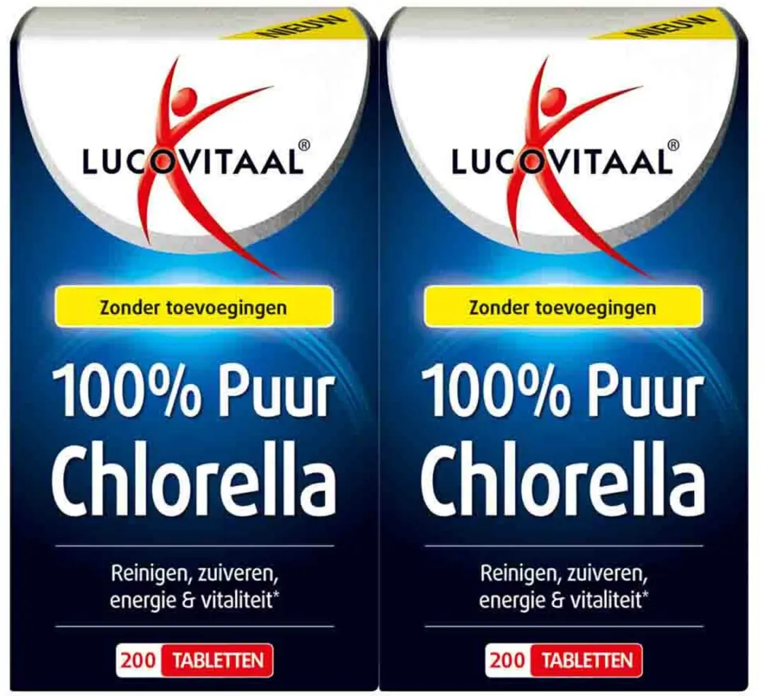 Lucovitaal Chlorella Puur 400 tabletten - 2x200 Stuks