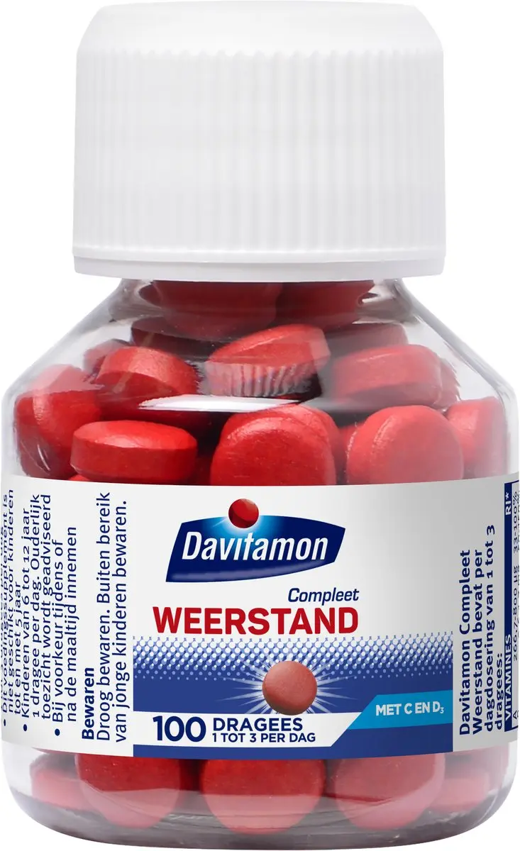 Davitamon Compleet Weerstand Multivitaminen 100 Stuks