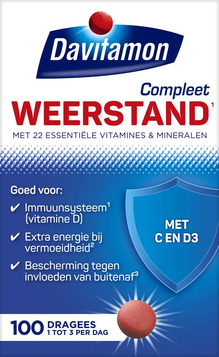 Davitamon Compleet Weerstand Multivitaminen 100 Stuks
