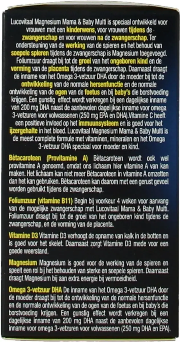 Lucovitaal Magnesium Mama & Baby Multi 30 capsules