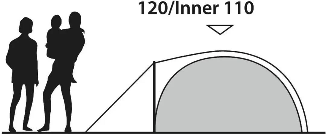 Outwell Cloud 2 Koepeltent 2 persoons - Groen
