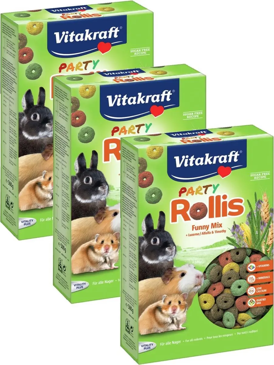 Vitakraft Rollis Party Knaagdiersnack 1500g