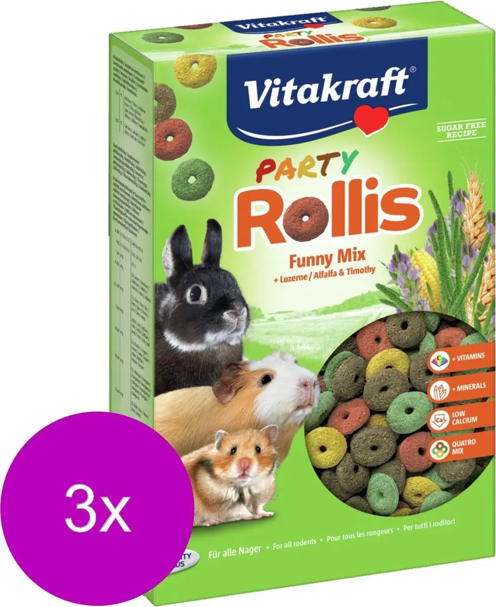 Vitakraft Rollis Party Knaagdiersnack 1500g