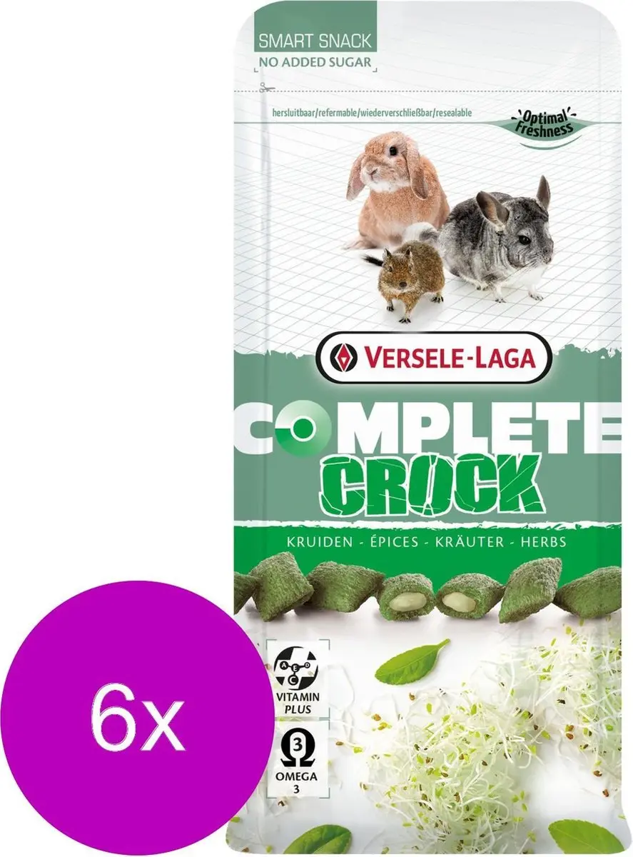 Versele-Laga Complete Crock Herbs Kruiden 6x50g