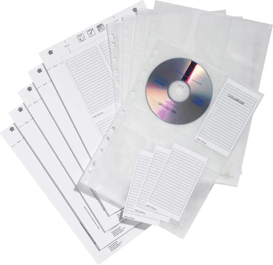 Durable CD-ringbandhoes 522219 - 4 Stuks - Transparant