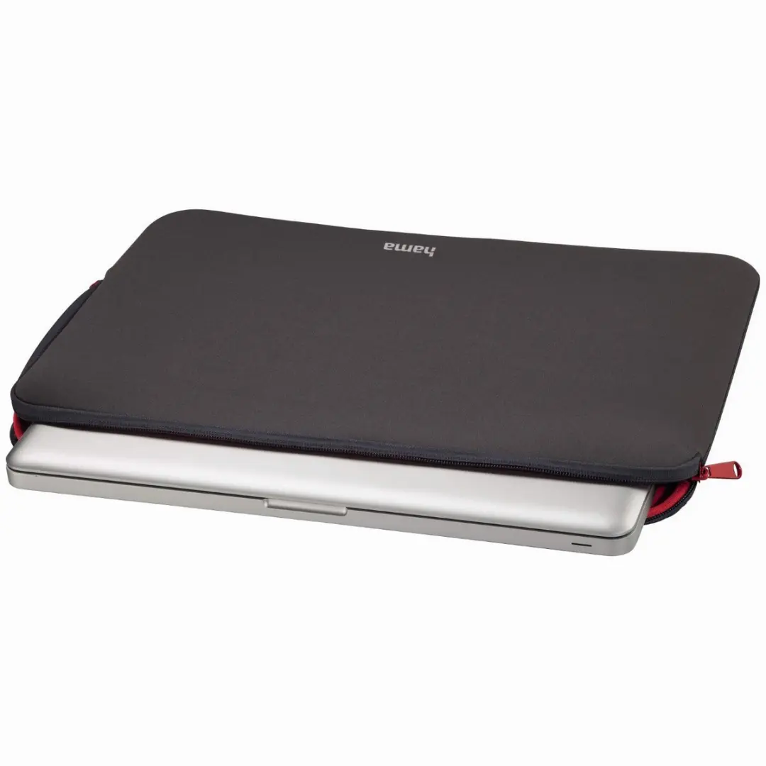 Hama Neoprene Opbergmap 14.1" - Grijs/Rood