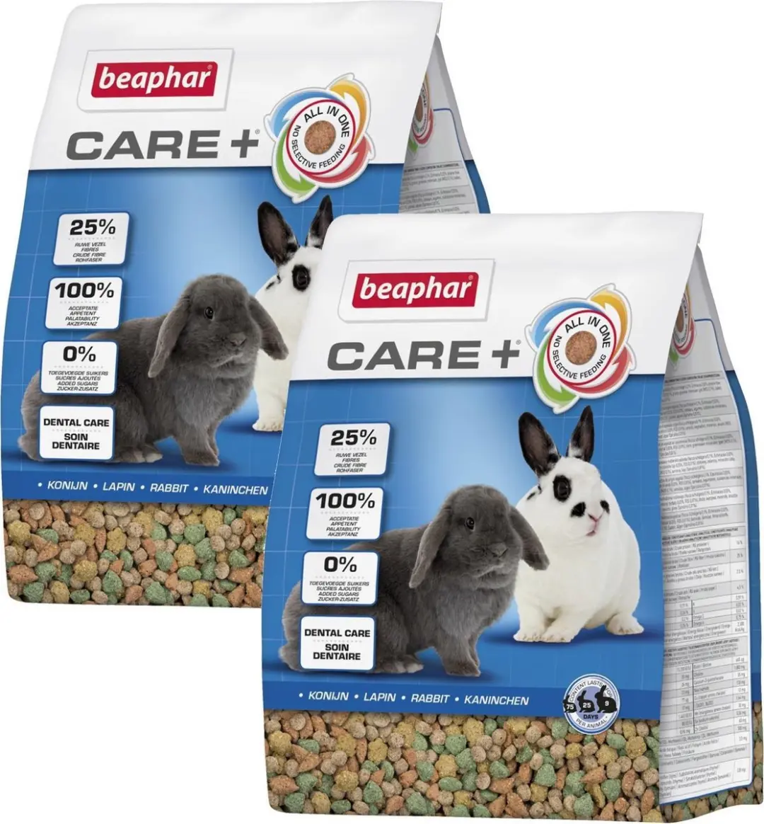 Beaphar Care+ Konijnenvoer 2x1,5kg
