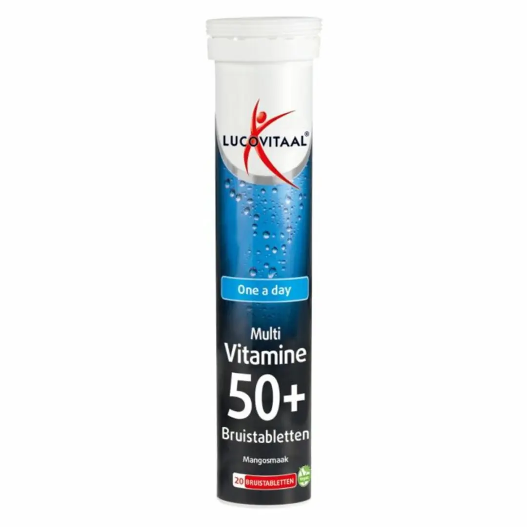 Lucovitaal Multi 50+ Bruistabletten Mangosmaak - 60 Stuks