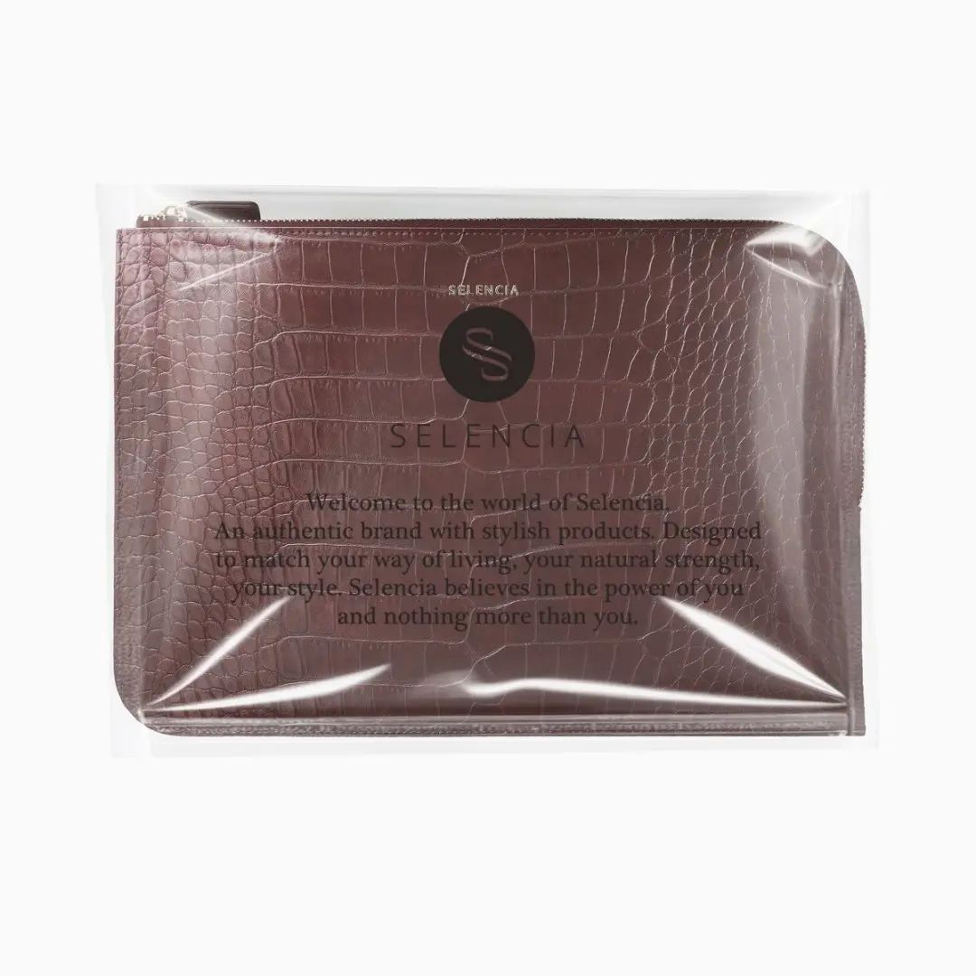 Selencia Croco Laptophoes 11 inch - Burgundy