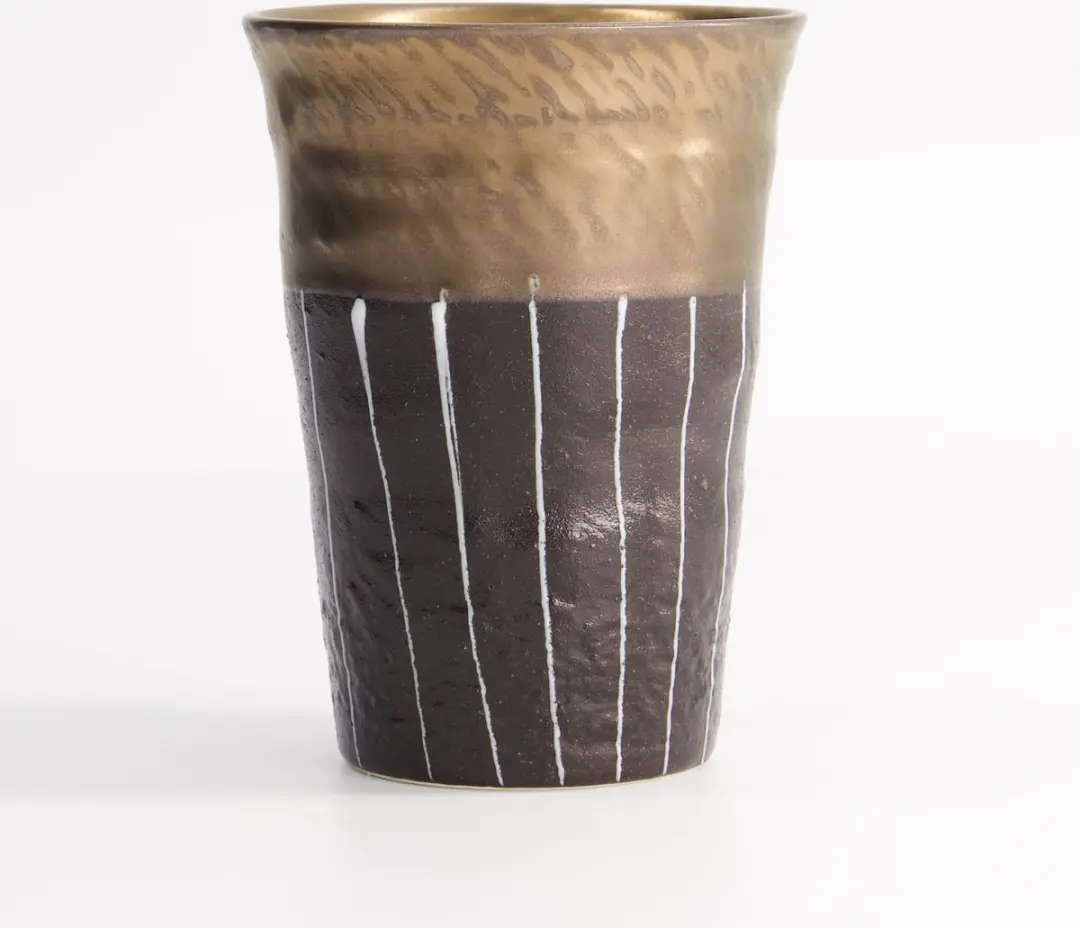 Tokyo Design Studio Craft Teacup - 280ml - Zwart/Goud