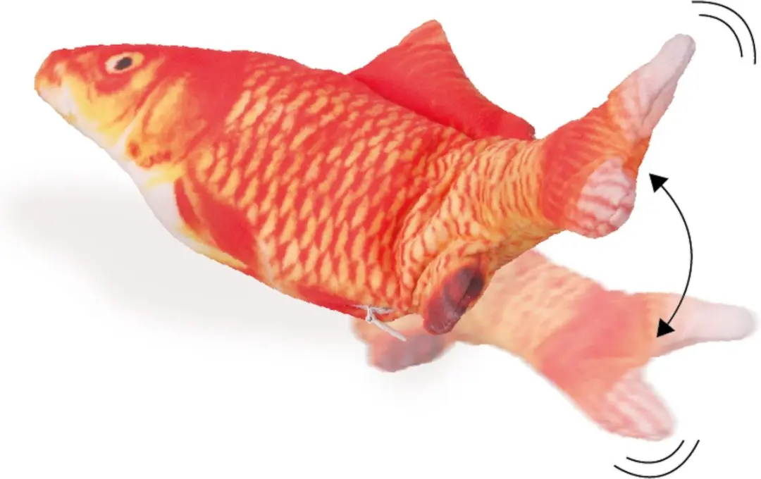 Flamingo Flounder Bewegende Vis - 30cm - Oranje - afbeelding 6 van 6