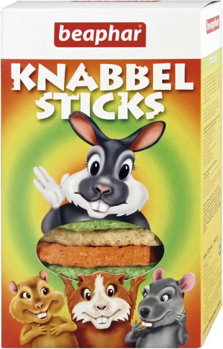 Beaphar Knabbelsticks Knaagdiersnack - 12x150g