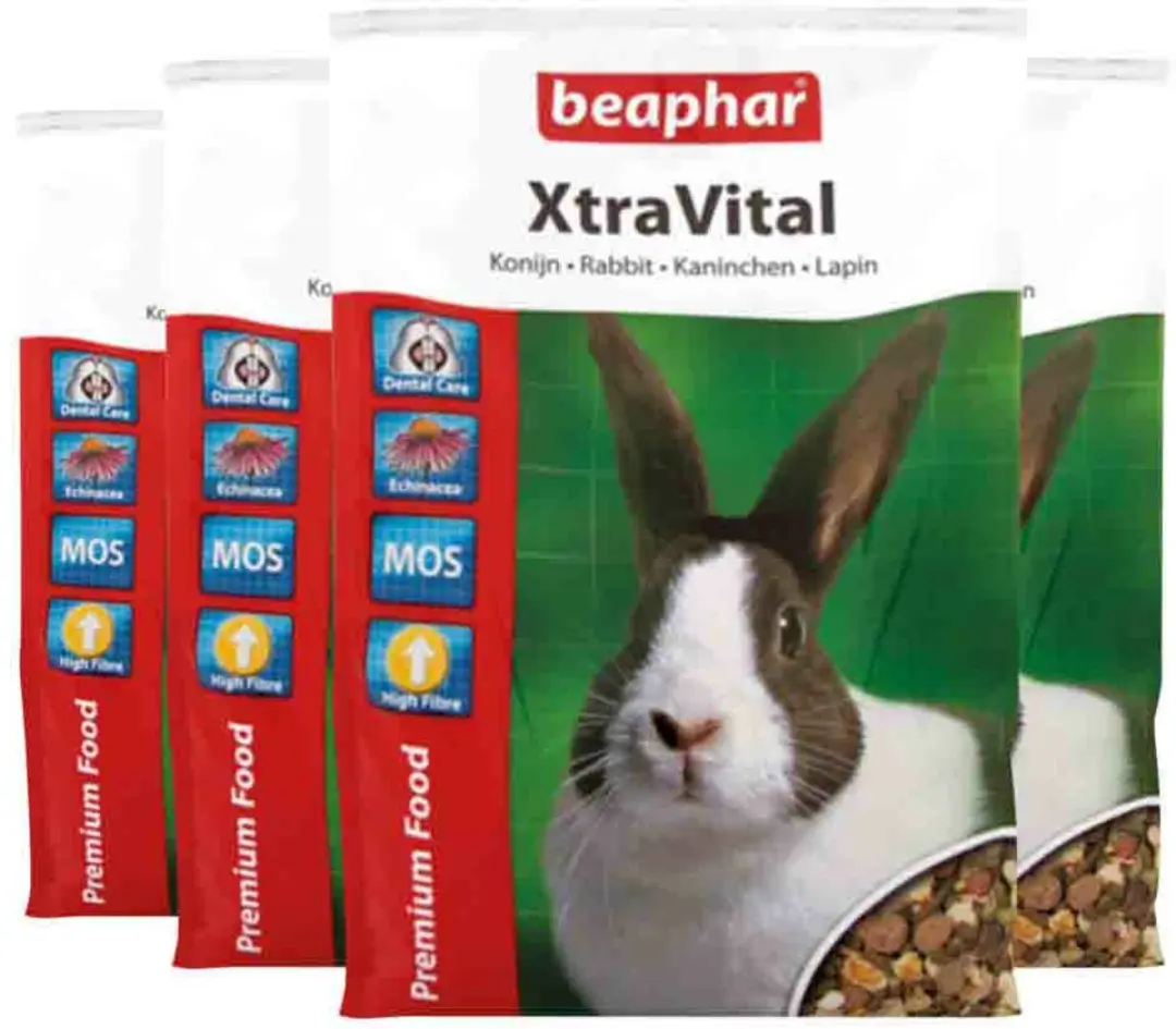 Beaphar XtraVital Konijnvoer 2,5kg - 4 Stuks