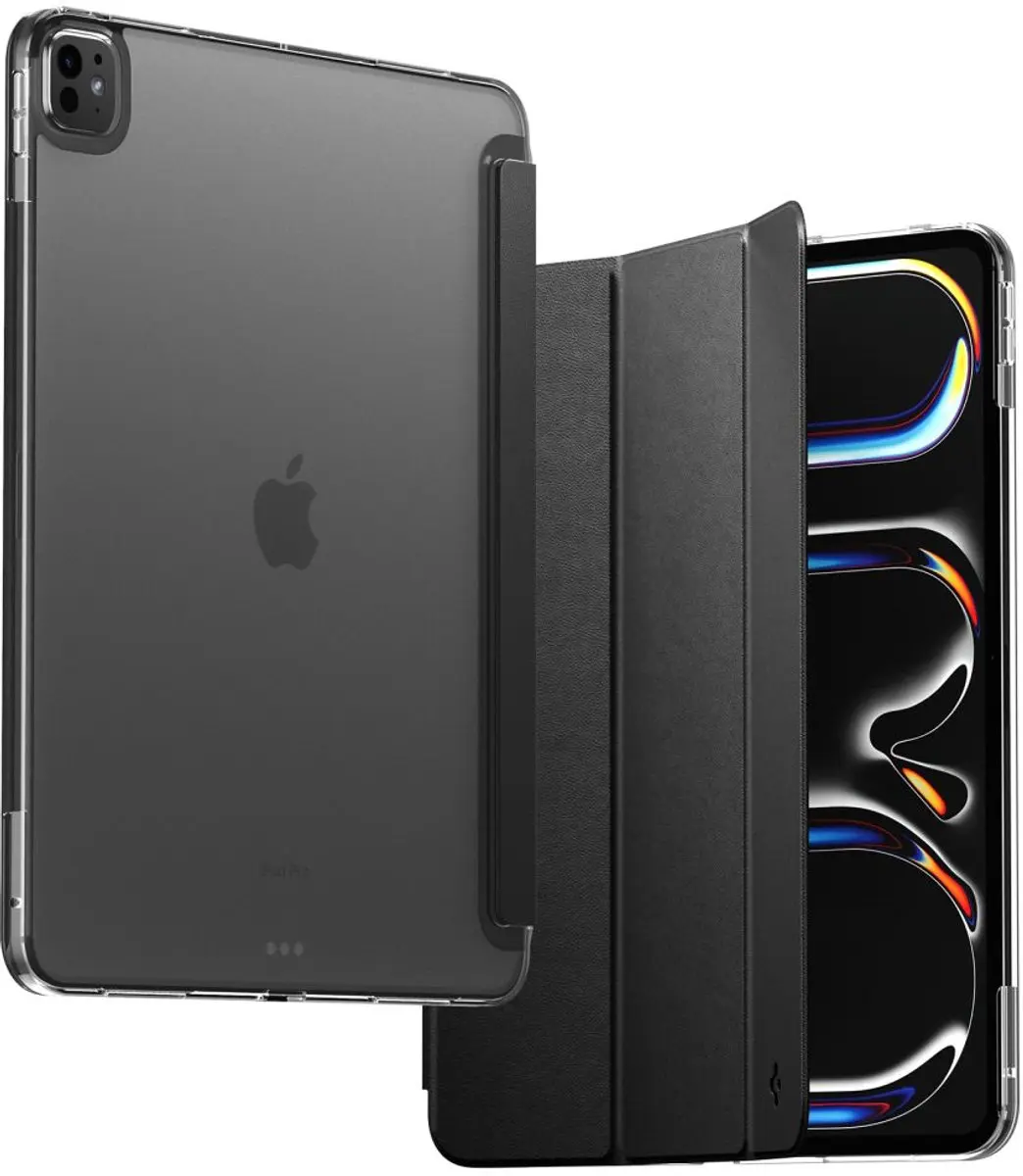 Spigen Liquid Air Folio Hoesje iPad Pro 13 2024/2025 - Zwart