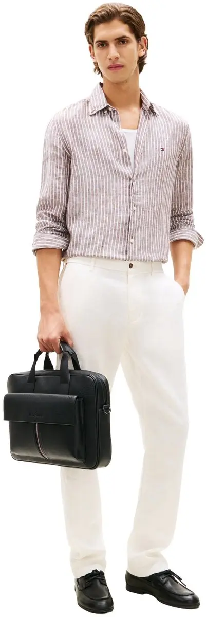 Tommy Hilfiger Central Laptoptas 38.5cm - 15 inch - Zwart