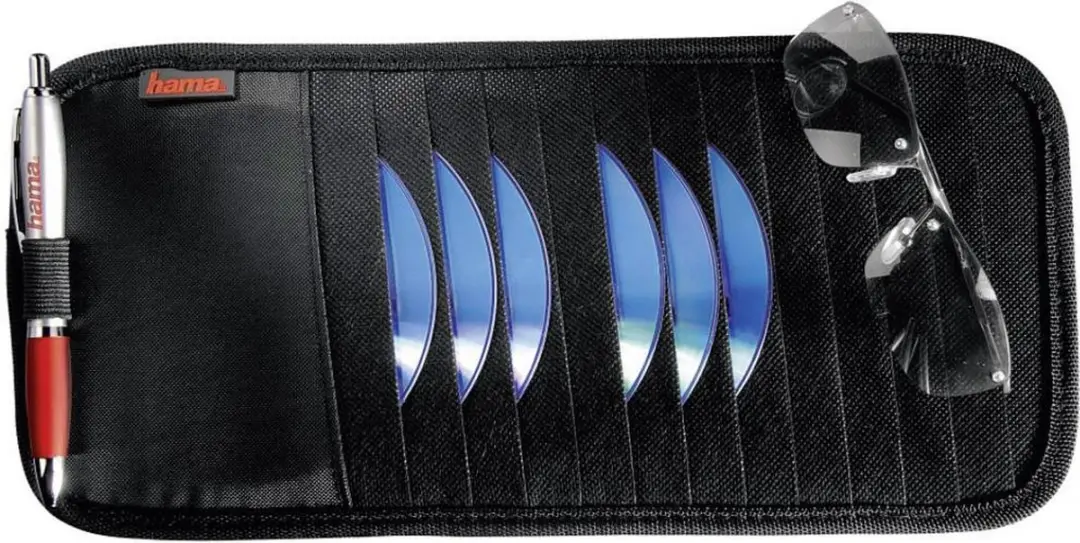Hama Auto Zonnekleptas 12 CD's - Zwart