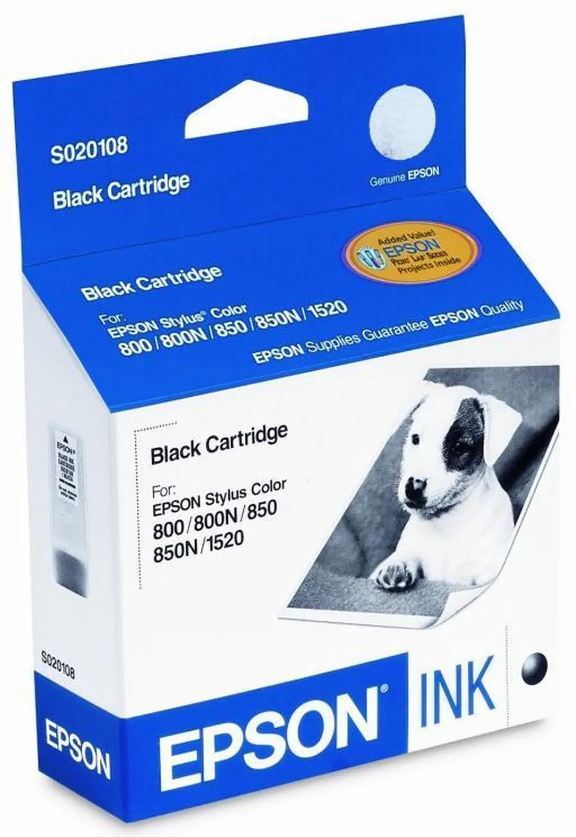 Epson S020108 Inktcartridge Zwart
