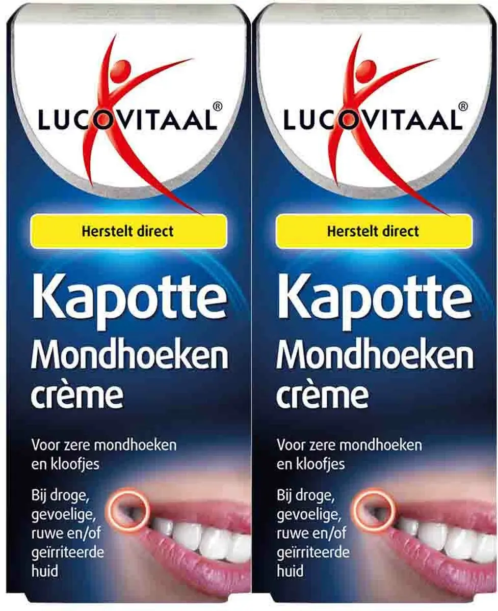 Lucovitaal Kapotte Mondhoeken Crème 2x15ml