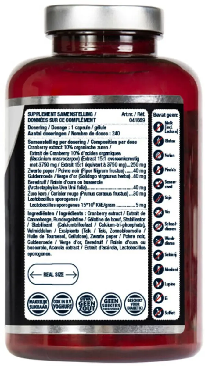Lucovitaal Cranberry X-tra One a Day 480 capsules