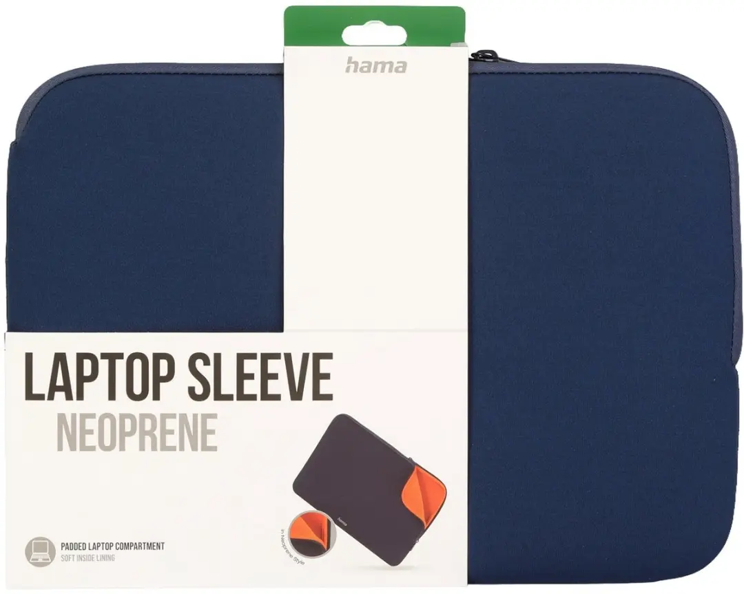 Hama Neoprene Opbergmap 14 inch - Blauw/Oranje