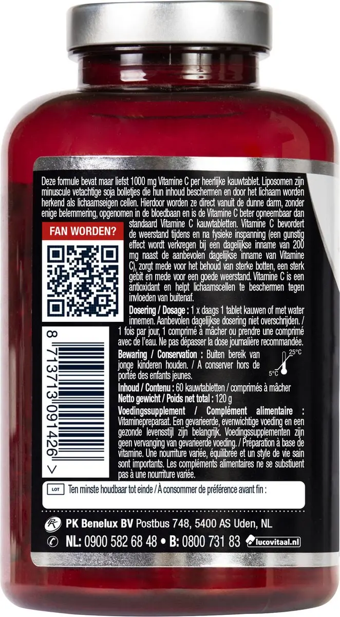 Lucovitaal Vitamine C1000 Liposomaal 60 tabletten