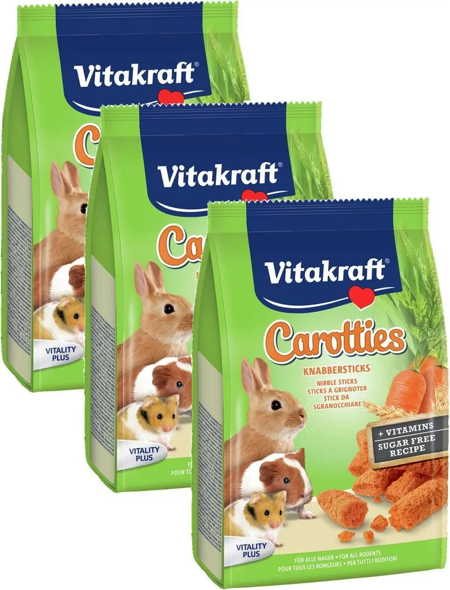 Vitakraft Carotties Konijnensnack - 3x50g