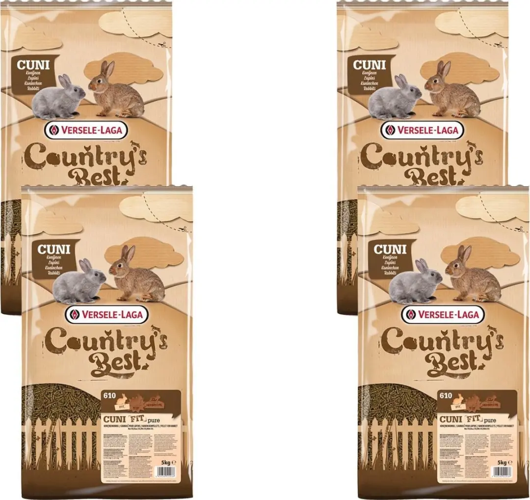 Versele-Laga Country's Best Cuni Fit Pure Konijnenkorrel