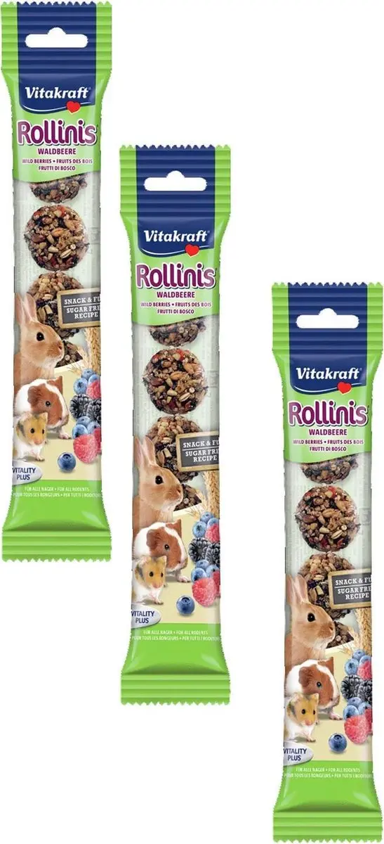 Vitakraft Rollinis Bosvrucht Konijnensnack